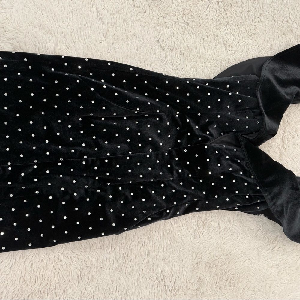 Alice + Olivia Black and White with rhinestone Mini Dress